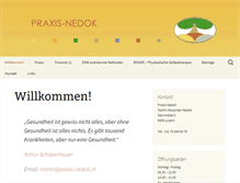 Tablet Screenshot of praxis-nedok.ch